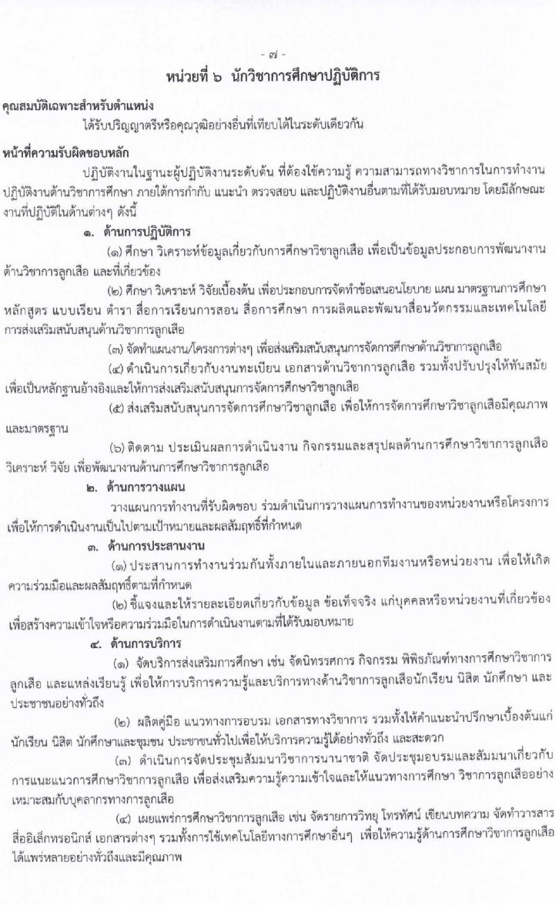 สำนักงานลูกเสือแห่งชาติ รับสมัครบุคคลเพื่อบรรจุและแต่งตั้งเป็นพนักงานและลูกจ้างประจำ 27 อัตรา (วุฒิ บางตำแหน่งไม่ต่ำกว่าภาคบังคับ ปวช. ป.ตรี) รับสมัครสอบด้วยตนเอง ตั้งแต่วันที่ 27 ก.พ. - 4 มี.ค. 2567 หน้าที่ 12