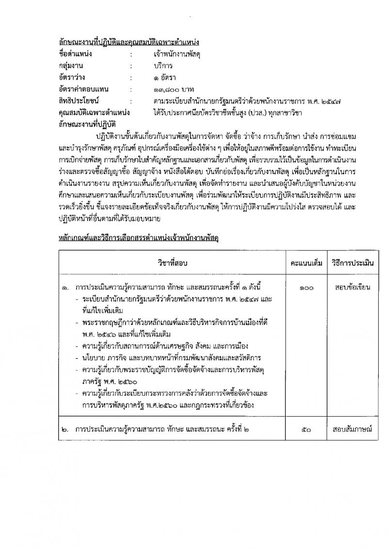 กรมพัฒนาสังคมและสวัสดิการ รับสมัครบุคคลเพื่อเลือกสรรเป็นพนักงานราชการ 15 ตำแหน่ง 75 อัตรา (วุฒิ ปวช. ปวส. ป.ตรี) รับสมัครสอบทางอินเทอร์เน็ต ตั้งแต่วันที่ 11-15 มี.ค. 2567 หน้าที่ 19
