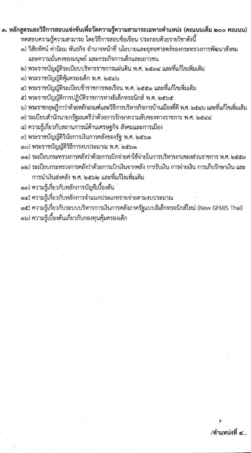 กรมกิจการเด็กและเยาวชน รับสมัครสอบแข่งขันเพื่อบรรจุและแต่งตั้งบุคคลเข้ารับราชการ 7 ตำแหน่ง ครั้งแรก 42 อัตรา (วุฒิ ปวส.หรือเทียบเท่า ป.ตรี) รับสมัครสอบทางอินเทอร์เน็ต ตั้งแต่วันที่ 11-29 มี.ค. 2567 หน้าที่ 12