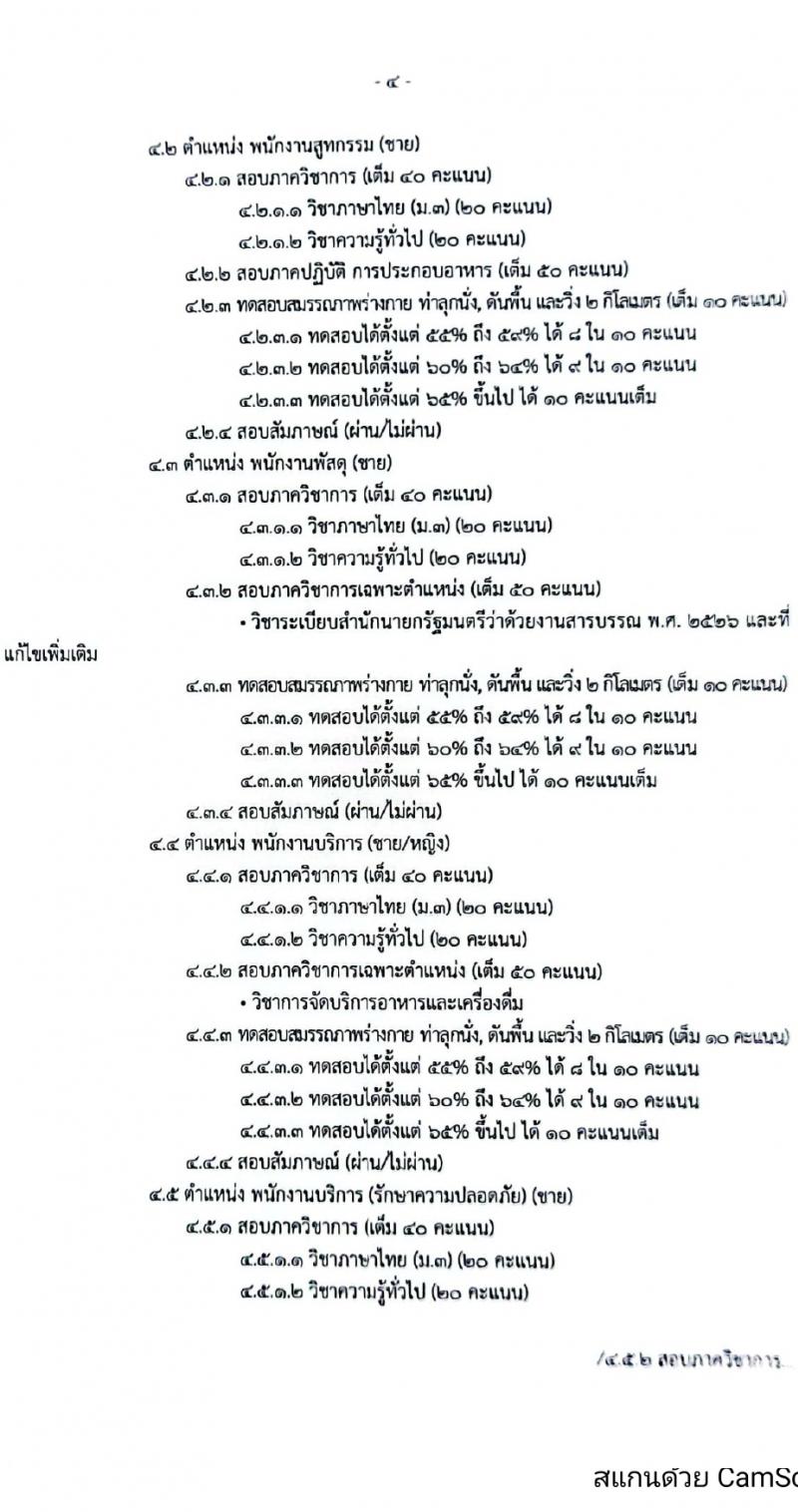 กรมพลาธิการทหารบก รับสมัครบุคคลเพื่อเลือกสรรเป็นพนักงานราชการ 6 ตำแหน่ง 44 อัตรา (วุฒิ ม.ต้น ปวช. ปวท. ปวส.) รับสมัครสอบด้วยตนเอง ตั้งแต่วันที่ 4-8 มี.ค. 2567 หน้าที่ 4