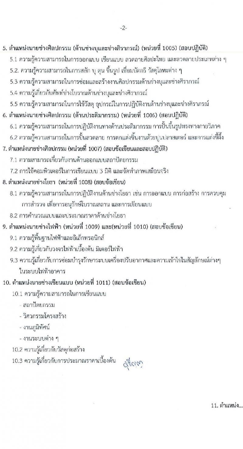 กรมศิลปากร รับสมัครบุคคลเพื่อเลือกสรรเป็นพนักงานราชการ 16 อัตรา (วุฒิ ม.ต้น ม.ปลาย ปวช. ปวส. ป.ตรี) รับสมัครสอบทางอินเทอร์เน็ต ตั้งแต่วันที่ 22 เม.ย. - 8 พ.ค. 2567 หน้าที่ 26