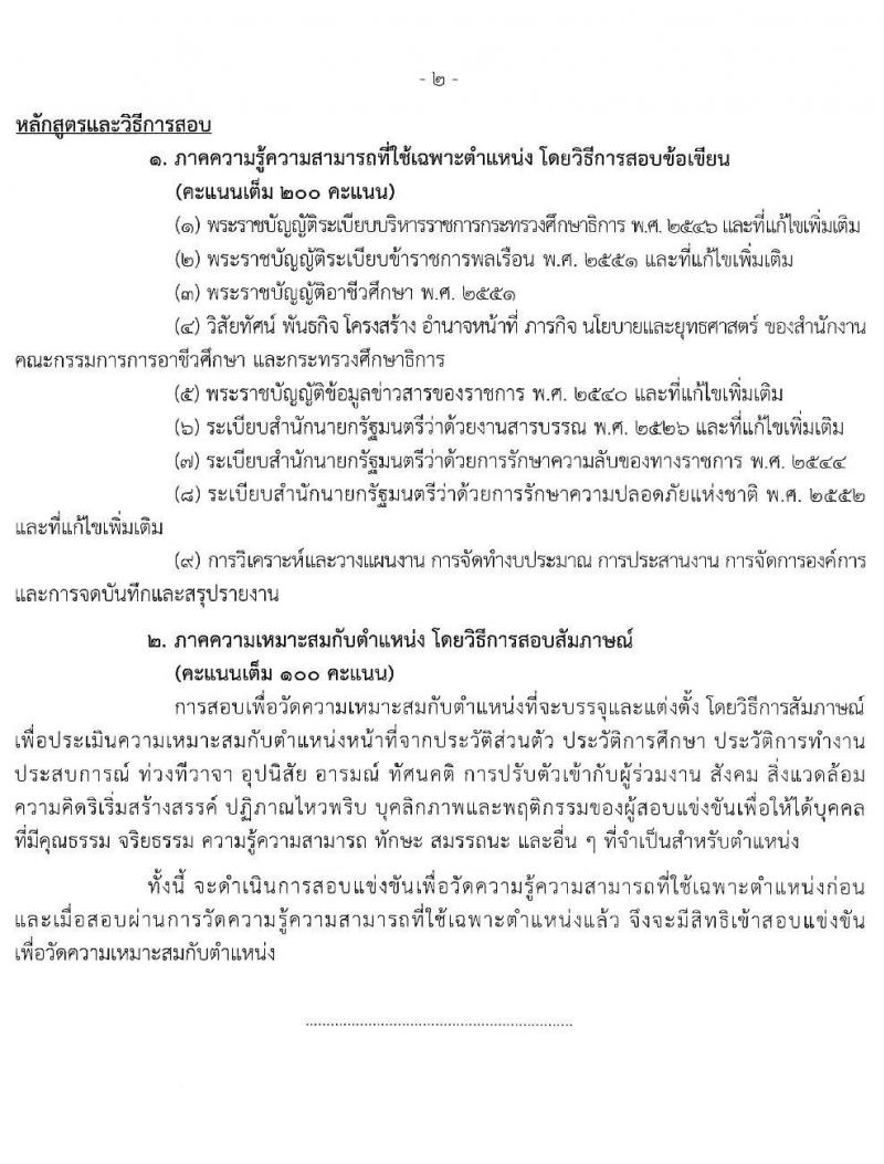 สำนักงานคณะกรรมการการอาชีวศึกษา รับสมัครสอบแข่งขันเพื่อบรรจุและแต่งตั้งบุคคลเข้ารับราชการ 10 ตำแหน่ง ครั้งแรก 46 อัตรา (วุฒิ ปวส.หรือเทียบเท่า ป.ตรี) รับสมัครสอบทางอินเทอร์เน็ต ตั้งแต่วันที่ 24 เม.ย. - 16 พ.ค. 2567 หน้าที่ 11