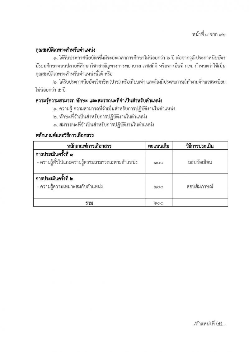 โรงพยาบาลตำรวจ รับสมัครบุคคลเพื่อเลือกสรรเป็นพนักงานราชการ 6 ตำหน่ง 7 อัตรา (วุฒิ ม. 6 ปวข. ป.ตรี ป.โท) รับสมัครสอบด้วยตนเอง ตั้งแต่วันที่ 20-27 พ.ค. 2567 หน้าที่ 15