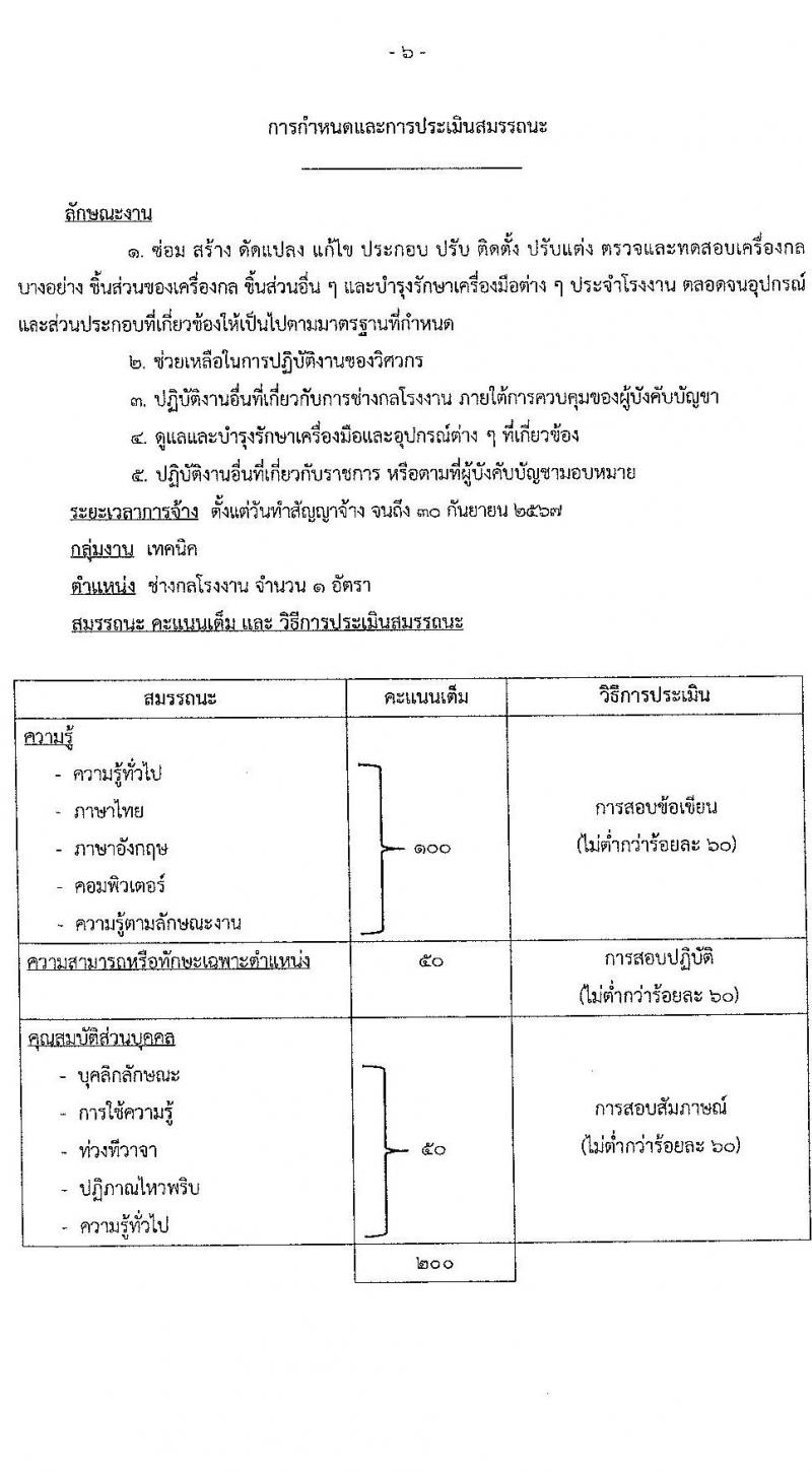 กรมสื่อสารอิเล็กทรอนิกส์ทหารอากาศ กองทัพอากาศ รับสมัครบุคคลเพื่อเลือกสรรเป็นพนักงานราชการ 3 ตำหน่ง 5 อัตรา (วุฒิ ปวช.) รับสมัครสอบด้วยตนเอง ตั้งแต่วันที่ 20-27 พ.ค. 2567 หน้าที่ 6