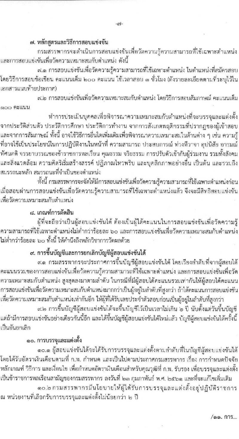 กรมสรรพากร รับสมัครสอบแข่งขันเพื่อบรรจุและแต่งตั้งบุคคลเข้ารับราชการ ตำแหน่งนักตรวจสอบภาษีปฏิบัติการ ครั้งแรก 350 อัตรา (วุฒิ ป.ตรี) รับสมัครสอบทางอินเทอร์เน็ต ตั้งแต่วันที่ 11 มิ.ย. - 2 ก.ค. 2567 หน้าที่ 7