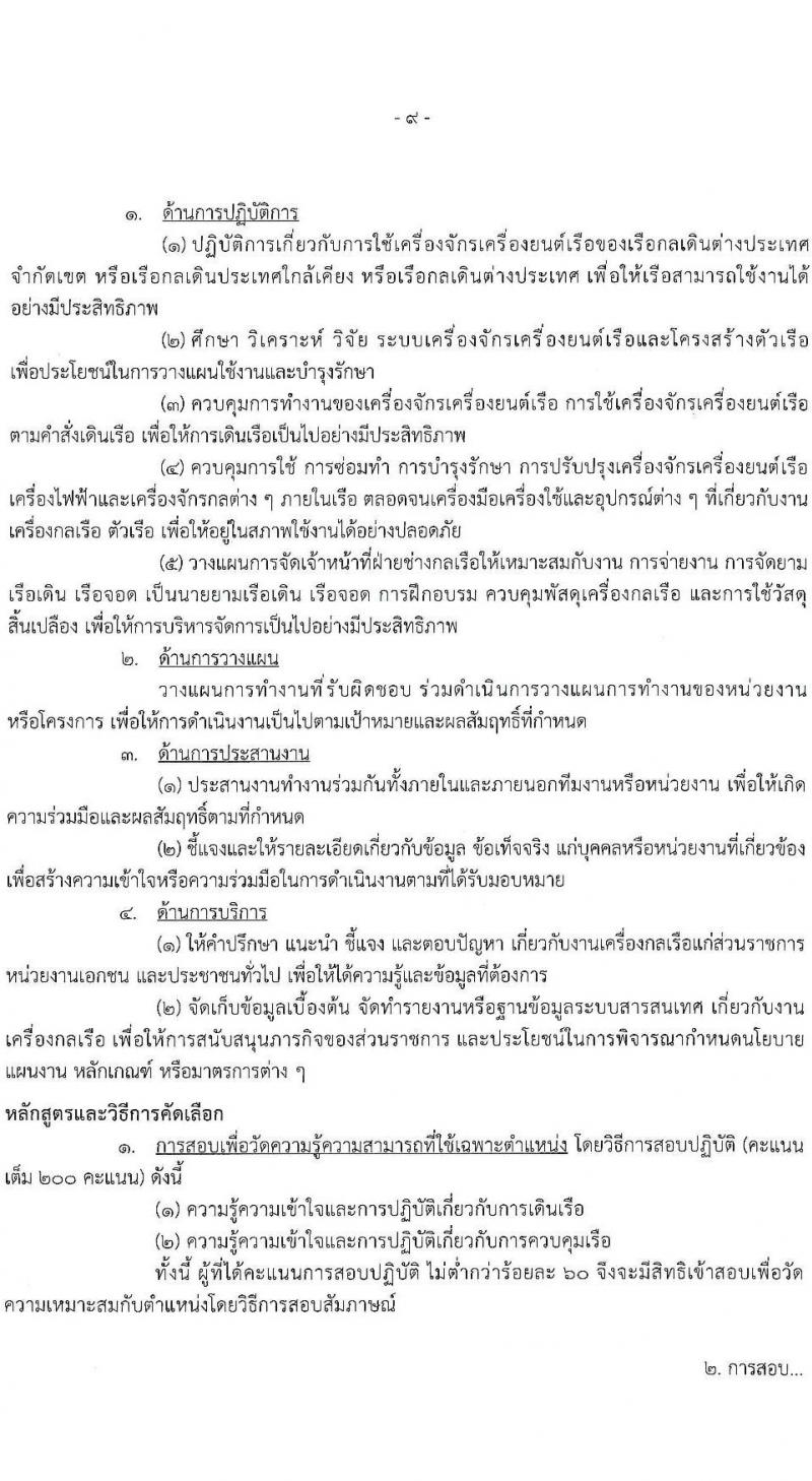 กรมทรัพยากรทางทะเลและชายฝั่ง รับสมัครสอบแข่งขันเพื่อบรรจุและแต่งตั้งบุคคลเข้ารับราชการ 2 ตำแหน่ง 2 อัตรา (วุฒิ ปวส.หรือเทียบเท่า ป.ตรี) รับสมัครสอบทางอินเทอร์เน็ต ตั้งแต่วันที่ 1-19 ก.ค. 2567 หน้าที่ 9