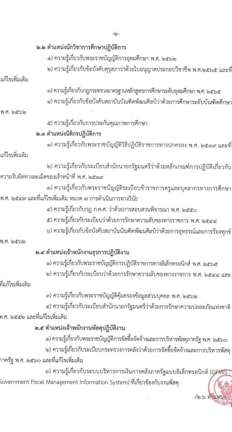 สถาบันบัณฑิตพัฒนศิลป์ รับสมัครสอบแข่งขันเพื่อบรรจุและแต่งตั้งบุคคลเข้ารับราชการ 6 ตำแหน่ง ครั้งแรก 15 อัตรา (วุฒิ ปวช. ปวส. ป.ตรี) รับสมัครสอบทางอินเทอร์เน็ต ตั้งแต่วันที่ 8-22 ก.ค. 2567 หน้าที่ 18