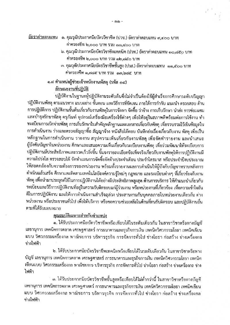 เมืองพัทยา รับสมัครสรรหาและเลือกสรรบุคคลเพื่อจ้างเป็นพนักงานจ้าง 178 อัตรา (วุฒิ ม.ต้น ม.ปลาย ปวช. ปวส. ป.ตรี) รับสมัครสอบด้วยตนเอง ตั้งแต่วันที่ 1-9 ส.ค. 2567 หน้าที่ 11