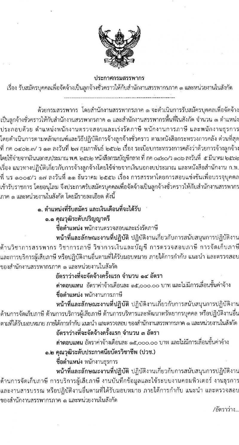 สำนักงานสรรพากรภาค  รับสมัครบุคคลเพื่อเลือกสรรเป็นพนักงานราชการ 2 ตำแหน่ง 22 อัตรา (วุฒิ ปวช. ป.ตรี) รับสมัครสอบทางไปรษณีย์ EMS ตั้งแต่วันที่ 9-30 ส.ค. 2567 หน้าที่ 2