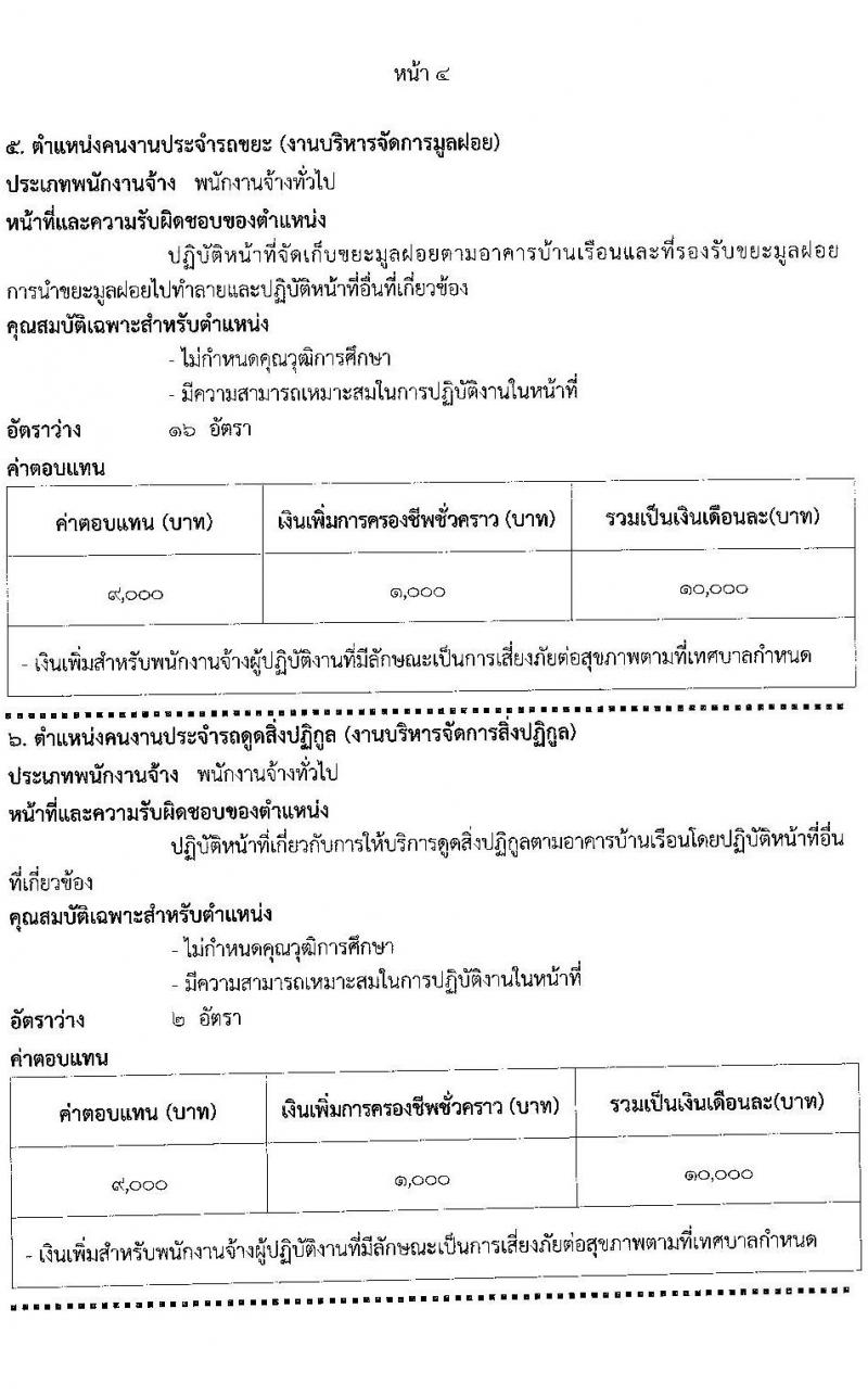 เทศบาลนครนนทบุรี รับสมัครสรรหาและเลือกสรรบุคคลเพื่อจ้างเป็นพนักงานจ้าง 12 ตำแหน่ง 53 อัตรา (วุฒิ บางตำแหน่งไม่กำหนดวุฒิ, วุฒิ ปวช. ป.ตรี) รับสมัครสอบด้วยตนเอง ตั้งแต่วันที่ 23 ส.ค. - 12 ก.ย. 2567 หน้าที่ 11