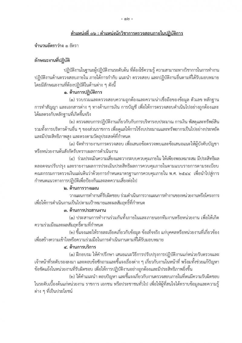 กรมอุทยานแห่งชาติ สัตว์ป่า และพันธุ์พืช รับสมัครสอบแข่งขันเพื่อบรรจุและแต่งตั้งบุคคลเข้ารับราชการ 11 ตำแหน่ง ครั้งแรก 94 อัตรา (วุฒิ ปวส.หรือเทียบเท่า ป.ตรี) รับสมัครสอบทางอินเทอร์เน็ต ตั้งแต่วันที่ 8-31 ต.ค. 2567 หน้าที่ 21