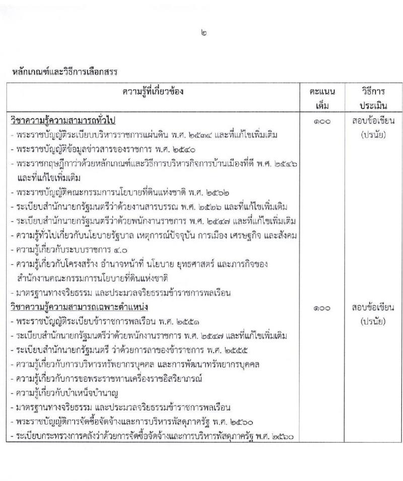 สำนักงานคณะกรรมการนโยบายที่ดินแห่งชาติ รับสมัครบุคคลเพื่อเลือกสรรเป็นพนักงานราชการ 8 ตำแหน่ง ครั้งแรก 15 อัตรา (วุฒิ ป.ตรี) รับสมัครสอบทางอินเทอร์เน็ต ตั้งแต่วันที่ 17-26 ต.ค. 2567 หน้าที่ 8