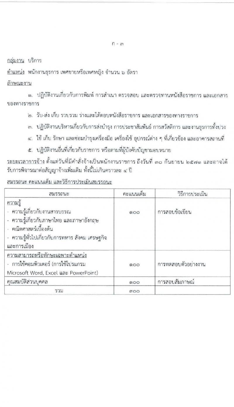 กรมกำลังพลทหารอากาศ กองทัพอากาศ รับสมัครบุคคลเพื่อเลือกสรรเป็นพนักงานราชการ 3 ตำแหน่ง ครั้งแรก 8 อัตรา (วุฒิ ม.ต้น ม.ปลาย ปวช. ป.ตรี) รับสมัครสอบทางอินเทอร์เน็ต ตั้งแต่วันที่ 1-10 พ.ย. 2567 หน้าที่ 8