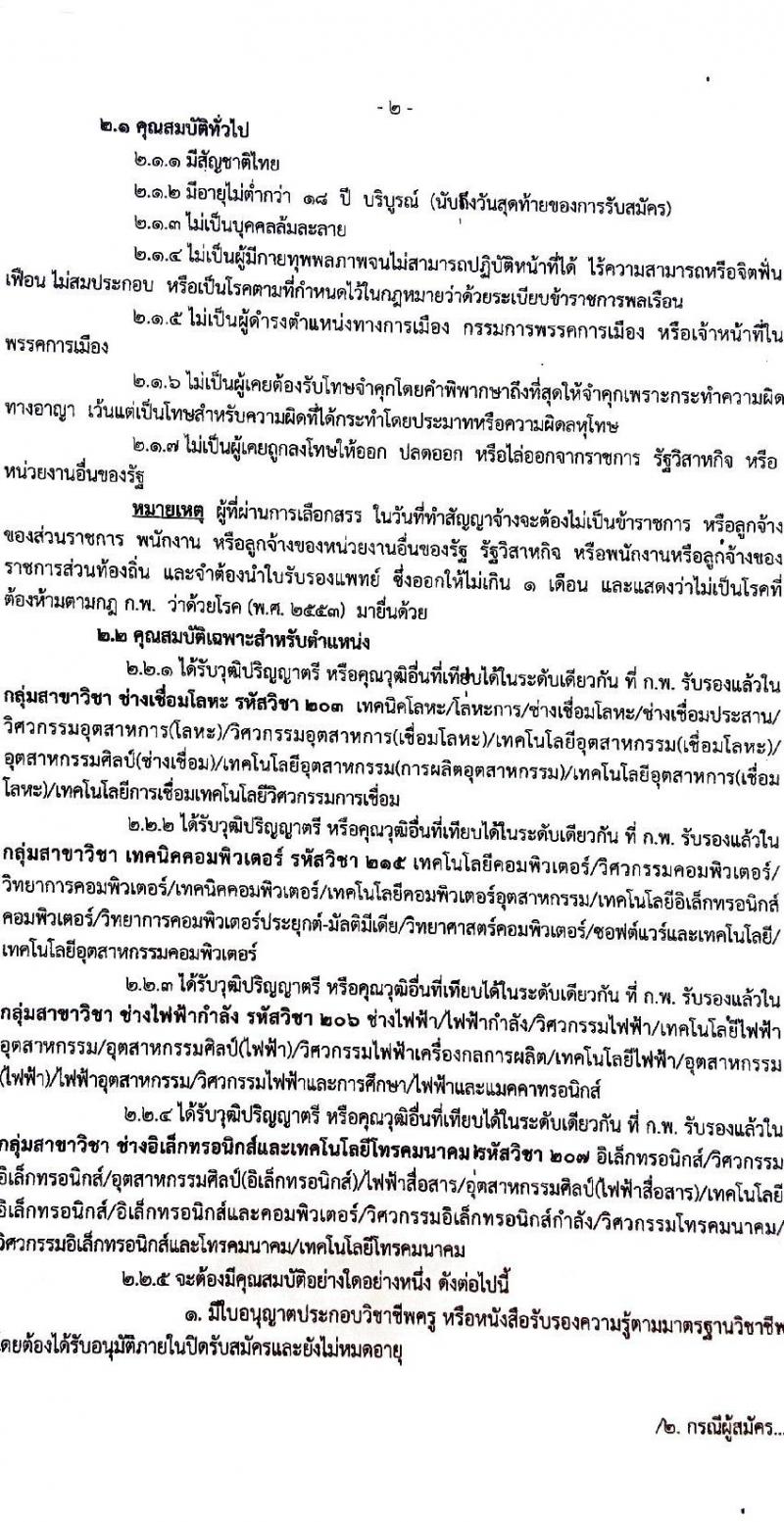 วิทยาลัยการอาชีพกระนวน รับสมัครบุคคลเพื่อเลือกสรรเป็นพนักงานราชการ ตำแหน่งครู จำนวน 4 อัตรา (วุฒิ ป.ตรี) รับสมัครสอบด้วยตนเอง ตั้งแต่วันที่ 11-15 พ.ย. 2567 หน้าที่ 3