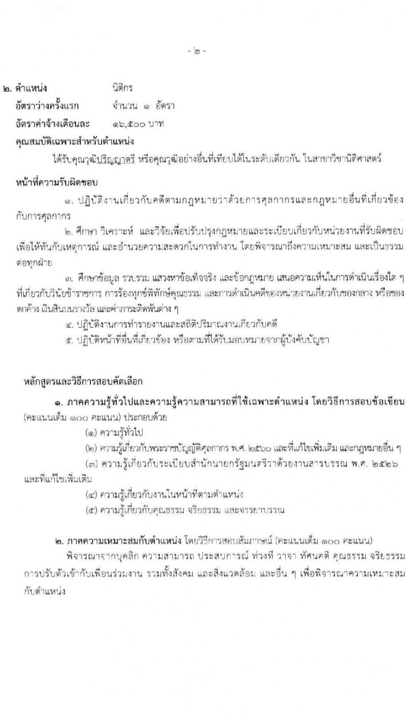 ด่านศุลกากรเชียงแสน รับสมัครคัดเลือกบุคคลเพื่อเป็นลูกจ้างชั่วคราว 2 ตำแหน่ง ครั้งแรก 2 อัตรา (วุฒิ ปวช. ป.ตรี) รับสมัครสอบด้วยตนเองและไปรษณีย์ ตั้งแต่วันที่ 18-28 พ.ย. 2567 หน้าที่ 6
