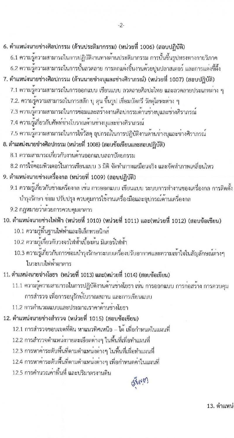 กรมศิลปากร รับสมัครบุคคลเพื่อเลือกสรรเป็นพนักงานราชการ 20 อัตรา (วุฒิ ปวส.หรือเทียบเท่า ป.ตรี) รับสมัครสอบทางอินเทอร์เน็ต ตั้งแต่วันที่ 25 พ.ย. - 5 ธ.ค. 2567 หน้าที่ 32