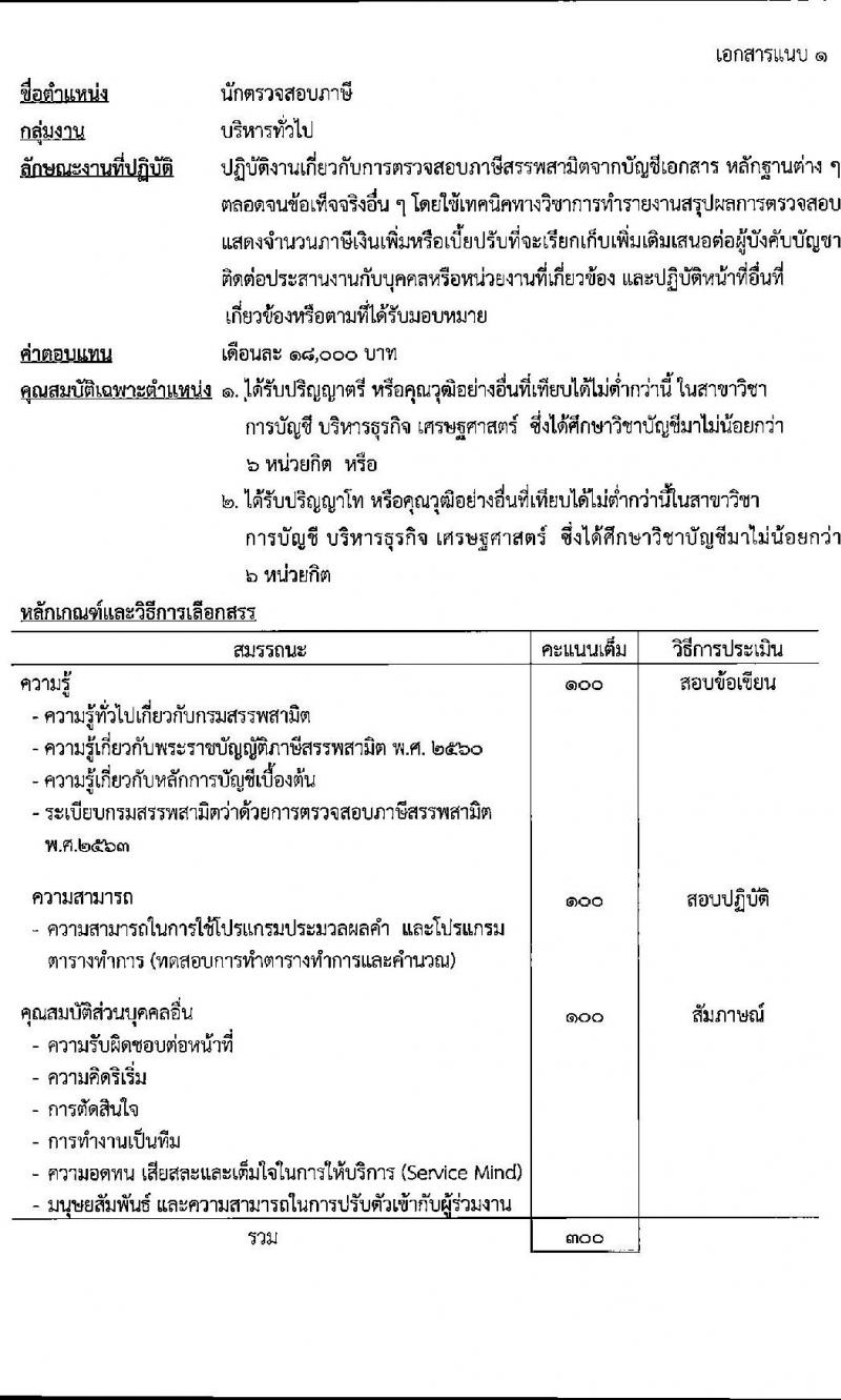 กรมสรรพสามิต รับสมัครบุคคลเพื่อเลือกสรรเป็นพนักงานราชการ 5 ตำแหน่ง ครั้งแรก 5 อัตรา (วุฒิ ปวช. ปวส. ป.ตรี ป.โท) รับสมัครสอบด้วยตนเอง ตั้งแต่วันที่ 16-20 ธ.ค. 2567 หน้าที่ 5