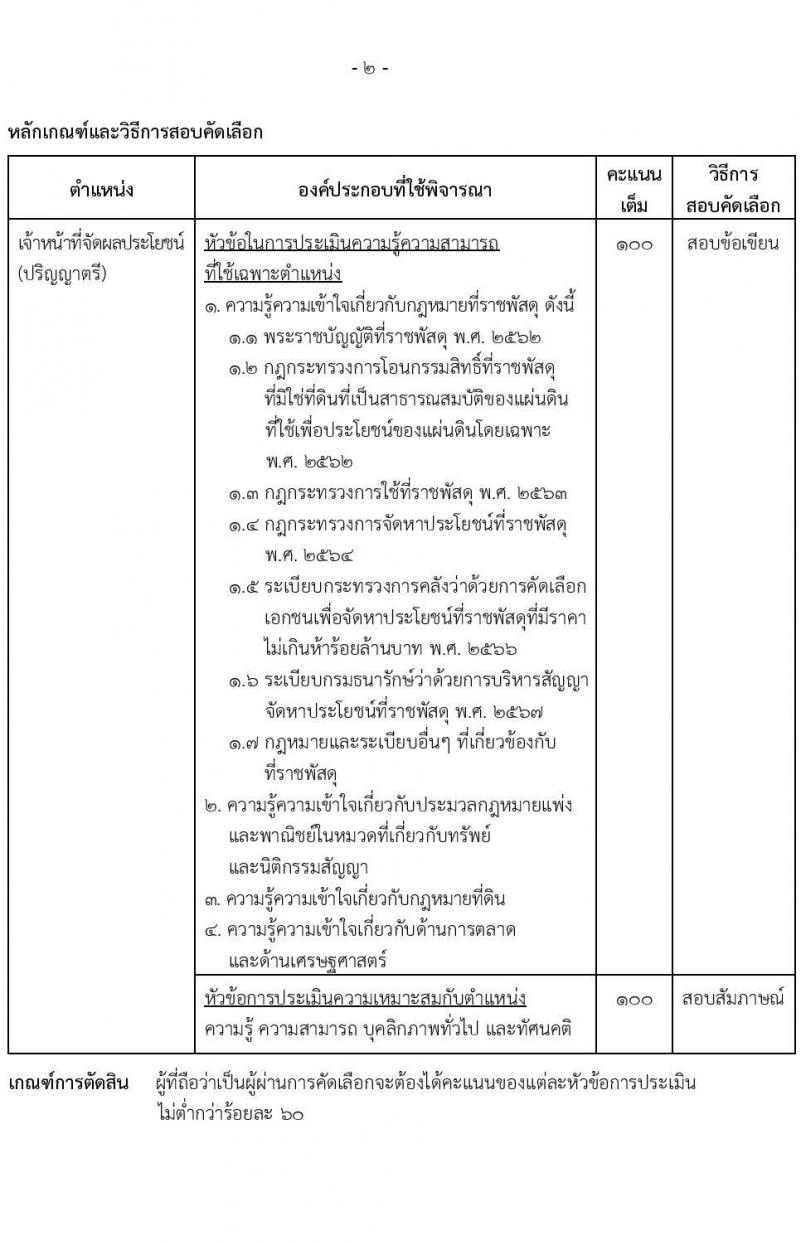 กรมธนารักษ์ รับสมัครคัดเลือกบุคคลเพื่อเป็นลูกจ้างชั่วคราว 8 ตำแหน่ง 41 อัตรา (วุฒิ ป.6 ขึ้นไป ปวช. ปวส. ป.ตรี) รับสมัครสอบทางอินเทอร์เน็ต ตั้งแต่วันที่ 2-24 ธ.ค. 2567 หน้าที่ 7
