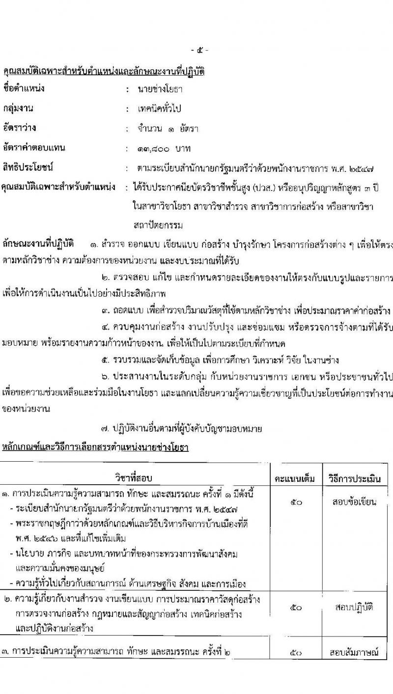 สำนักงานปลัดกระทรวงพัฒนาสังคมและความมั่นคงของมนุษย์ รับสมัครบุคคลเพื่อเลือกสรรเป็นพนักงานราชการ 11 ตำแหน่ง ครั้งแรก 19 อัตรา (วุฒิ ม.ปลาย ปวช. ปวส.หรือเทียบเท่า ป.ตรี) รับสมัครสอบทางอินเทอร์เน็ต ตั้งแต่วันที่ 26 ธ.ค. 2567 - 10 ม.ค. 2568 หน้าที่ 14