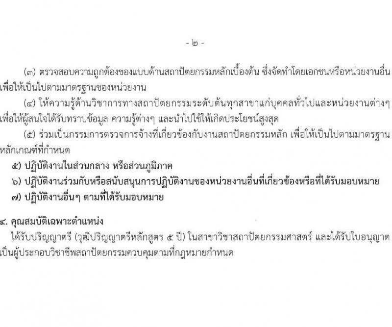 กรมการท่องเที่ยว รับสมัครสอบแข่งขันเพื่อบรรจุและแต่งตั้งบุคคลเข้ารับราชการ ตำแหน่งสถาปนิก ครั้งแรก 1 อัตรา (วุฒิ ป.ตรี) รับสมัครสอบทางอินเทอร์เน็ต ตั้งแต่วันที่ 7-13 ม.ค. 2568 หน้าที่ 8