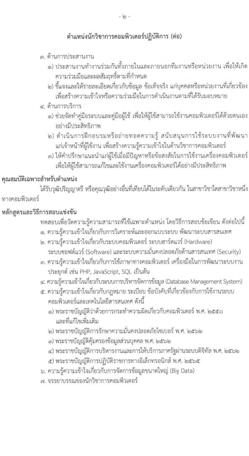 กรมธนารักษ์ รับสมัครสอบแข่งขันเพื่อบรรจุและแต่งตั้งบุคคลเข้ารับราชการ 7 ตำแหน่ง ครั้งแรก  16 อัตรา (วุฒิ ปวช. ปวส.หรือเทียบเท่า ป.ตรี) รับสมัครสอบทางอินเทอร์เน็ต ตั้งแต่วันที่ 6-24 ม.ค. 2568 หน้าที่ 10
