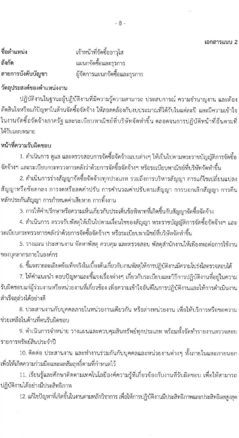 บริษัท เอสอาร์ที แอสเสท จำกัด รับสมัครบุคคลเพื่อบรรจุและแต่งตั้งเป็นพนักงาน 4 ตำแหน่ง 4 อัตรา (วุฒิ ป.ตรี ขึ้นไป) รับสมัครสอบทางอินเทอร์เน็ต ตั้งแต่วันที่ 26 ธ.ค. 2567 - 4 ม.ค. 2568 หน้าที่ 8