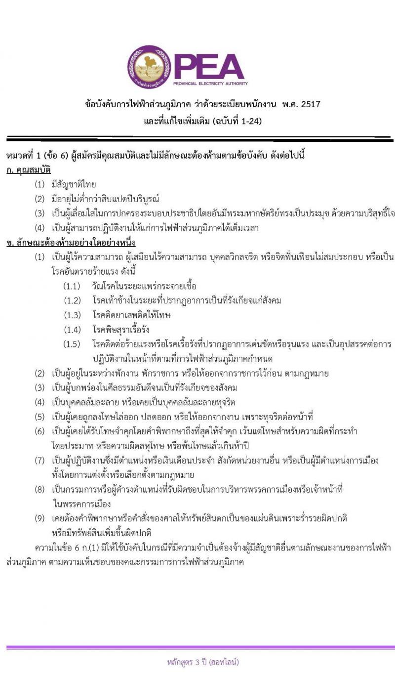 โรงเรียนช่างการไฟฟ้าส่วนภูมิภาค รับสมัครนักเรียนช่าง กฟภ. ปีการศึกษา 2568 จำนวน 55 อัตรา (วุฒิ ม.ต้น) รับสมัครสอบทางอินเทอร์เน็ต ตั้งแต่วันที่ 3-20 ม.ค. 2568 หน้าที่ 15