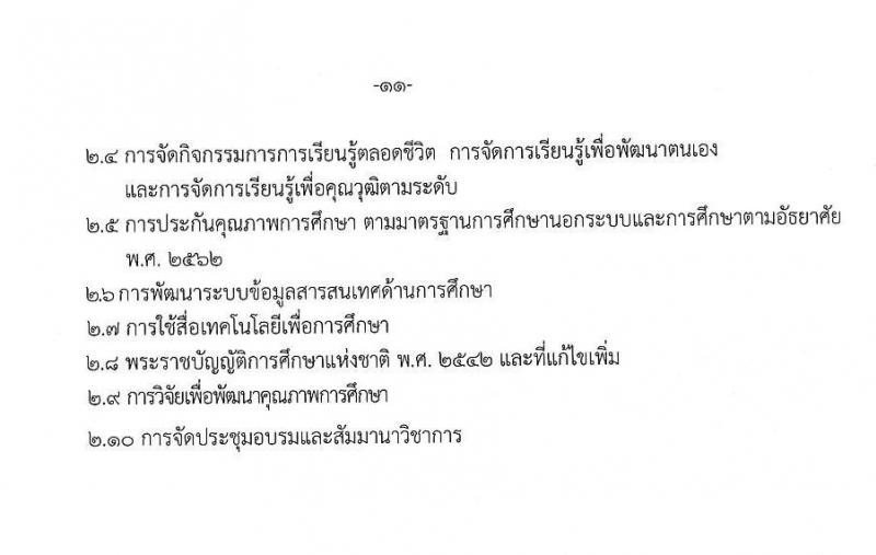 สำนักงานส่งเสริมการเรียนรู้ประจำจังหวัดเชียงราย รับสมัครบุคคลเพื่อเลือกสรรเป็นพนักงานราชการ 5 ตำแหน่ง 8 อัตรา (วุฒิ ปวส. ป.ตรี) รับสมัครสอบด้วยตนเอง ตั้งแต่วันที่ 17-23 ม.ค. 2568 หน้าที่ 11