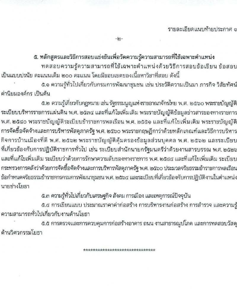 กรมการพัฒนาชุมชน รับสมัครสอบแข่งขันเพื่อบรรจุและแต่งตั้งบุคคลเข้ารับราชการ 4 ตำแหน่ง ครั้งแรก 58 อัตรา (วุฒิ ปวส.หรือเทียบเท่า ป.ตรี) ส่วนกลางและพื้นที่จังหวัดชายแดนภาคใต้ รับสมัครสอบทางอินเทอร์เน็ต ตั้งแต่วันที่ 21 ม.ค. - 10 ก.พ. 2568 หน้าที่ 9