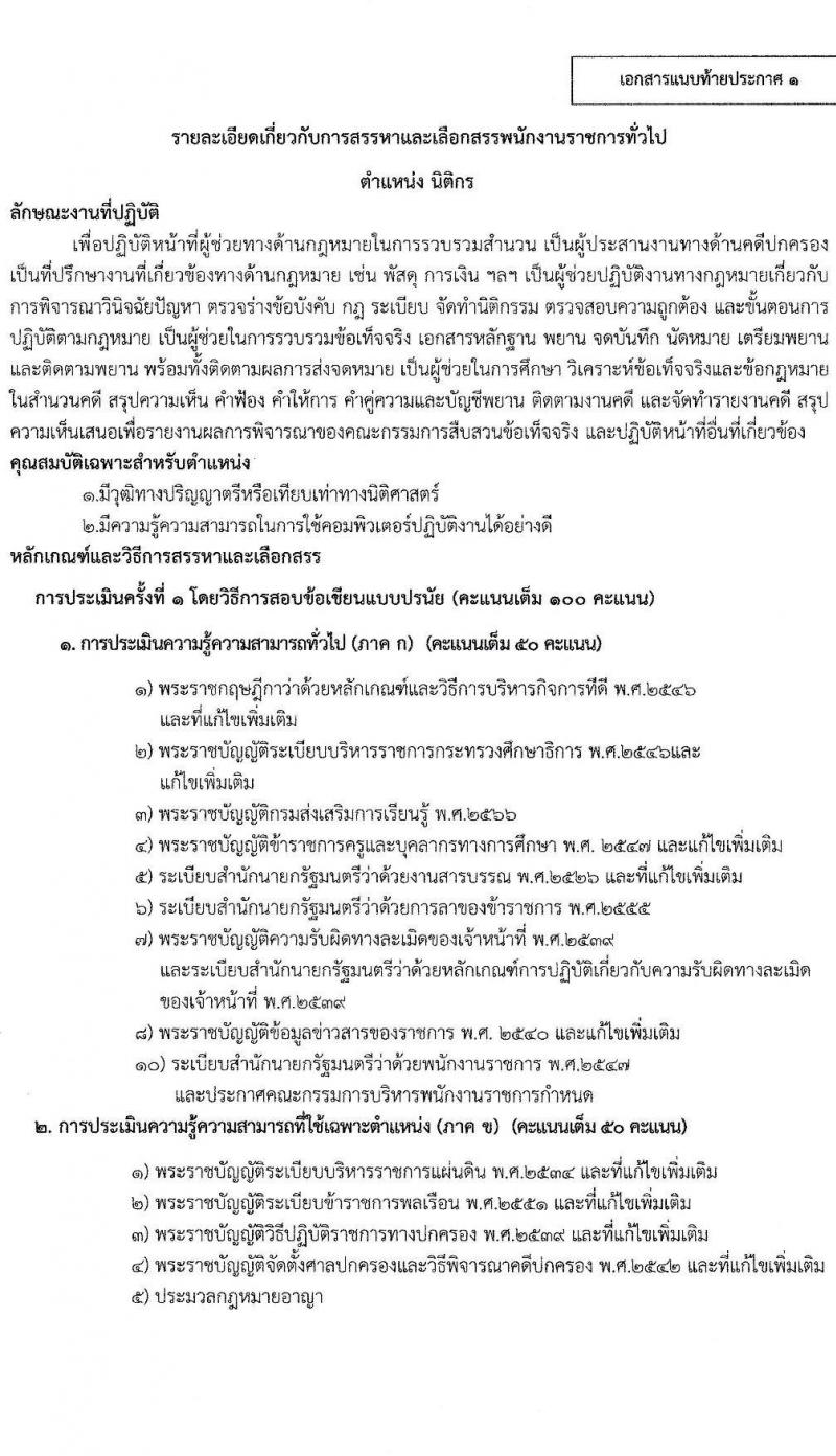 สำนักงานส่งเสริมการเรียนรู้ประจำจังหวัดนครพนม รับสมัครบุคคลเพื่อเลือกสรรเป็นพนักงานราชการ 2 ตำแหน่ง 2 อัตรา (วุฒิ ป.ตรี) รับสมัครสอบด้วยตนเอง ตั้งแต่วันที่ 20-24 ม.ค. 2568 หน้าที่ 7