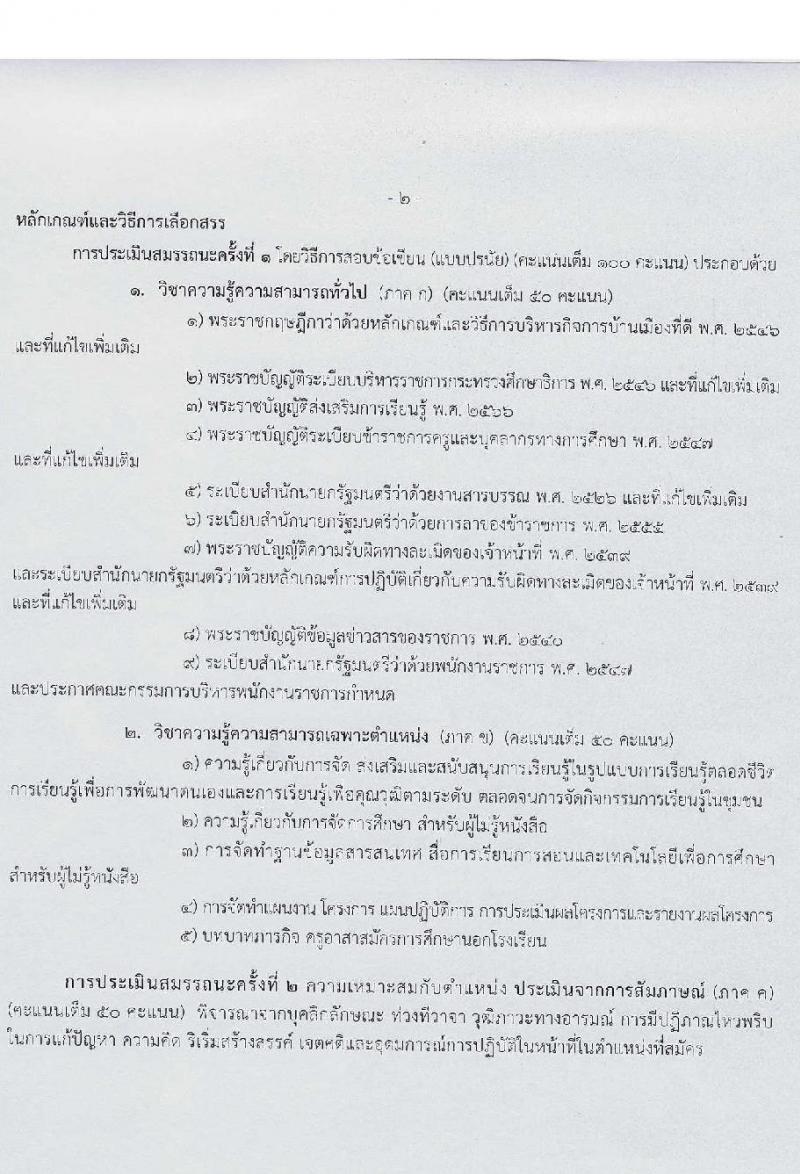 สำนักงานส่งเสริมการเรียนรู้ประจำจังหวัดนครราชสีมา รับสมัครบุคคลเพื่อเลือกสรรเป็นพนักงานราชการ 6 ตำแหน่ง 17 อัตรา (วุฒิ ป.ตรี) รับสมัครสอบด้วยตนเอง ตั้งแต่วันที่ 3-7 ก.พ. 2568 หน้าที่ 11