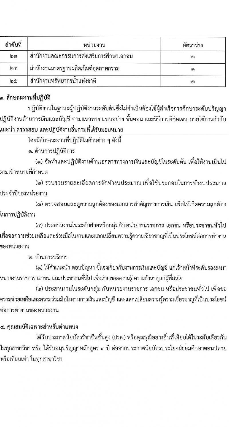 สำนักงาน ก.พ. ประกาศหน่วยงานที่จะเปิดสอบภาค ก พิเศษ ประจำปี 2568 รับสมัครสอบแข่งขันเพื่อบรรจุและแต่งตั้งบุคคลเข้ารับราชการ 37 หน่วยงาน 299 อัตรา (วุฒิ ปวช. ปวส.หรือเทียบเท่า ป.ตรี) รับสมัครสอบทางอินเทอร์เน็ต ตั้งแต่วันที่ 3-23 ม.ค. 2568 หน้าที่ 18