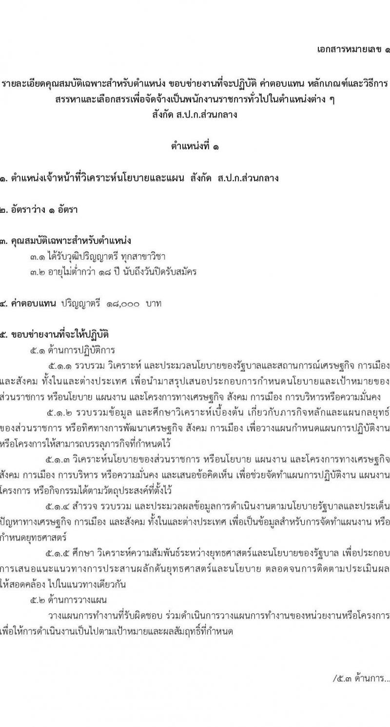 สำนักงานการปฏิรูปที่ดินเพื่อเกษตรกรรม (สปก.) รับสมัครบุคคลเพื่อเลือกสรรเป็นพนักงานราชการ 5 ตำแหน่ง 5 อัตรา (วุฒิ ม.6 ปวส. ป.ตรี) รับสมัครสอบทางอินเทอร์เน็ต ตั้งแต่วันที่ 5-26 ก.พ. 2568 หน้าที่ 8
