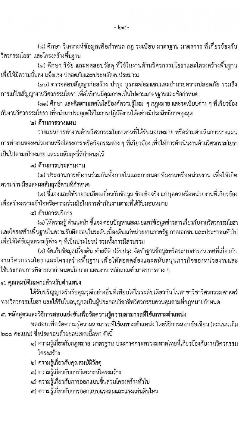 สำนักงานปลัดกระทรวงสาธารณสุข รับสมัครสอบแข่งขันเพื่อบรรจุและแต่งตั้งบุคคลเข้ารับราชการ 10 ตำแหน่ง 145 อัตรา (วุฒิ ปวส.หรือเทียบเท่า ป.ตรี) รับสมัครสอบทางอินเทอร์เน็ต ตั้งแต่วันที่ 6-28 ก.พ. 2568 หน้าที่ 24