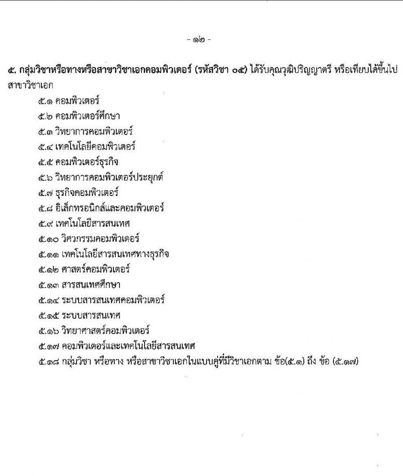 สำนักงานเขตพื้นที่การศึกษามัธยมศึกษาเพชรบูรณ์ รับสมัครบุคคลเพื่อเลือกสรรเป็นพนักงานราชการ ตำแหน่งครูผู้สอน จำนวน 7 อัตรา (วุฒิ ป.ตรี) รับสมัครสอบด้วยตนเอง ตั้งแต่วันที่ 4-10 ก.พ. 2568 หน้าที่ 12