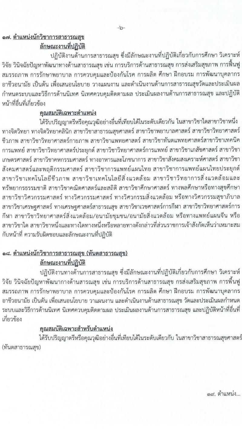 สำนักงานสาธารณสุขจังหวัดปทุมธานี รับสมัครบุคคลเพื่อเลือกสรรเป็นพนักงานกระทรวงสาธารณสุขทั่วไป 73 อัตรา (วุฒิ ม.ต้น ม.ปลาย ปวช. ปวส. ป.ตรี) รับสมัครสอบด้วยตนเอง ตั้งแต่วันที่ 3-7 ก.พ. 2568 หน้าที่ 12