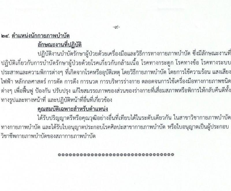 สำนักงานสาธารณสุขจังหวัดปทุมธานี รับสมัครบุคคลเพื่อเลือกสรรเป็นพนักงานกระทรวงสาธารณสุขทั่วไป 73 อัตรา (วุฒิ ม.ต้น ม.ปลาย ปวช. ปวส. ป.ตรี) รับสมัครสอบด้วยตนเอง ตั้งแต่วันที่ 3-7 ก.พ. 2568 หน้าที่ 15