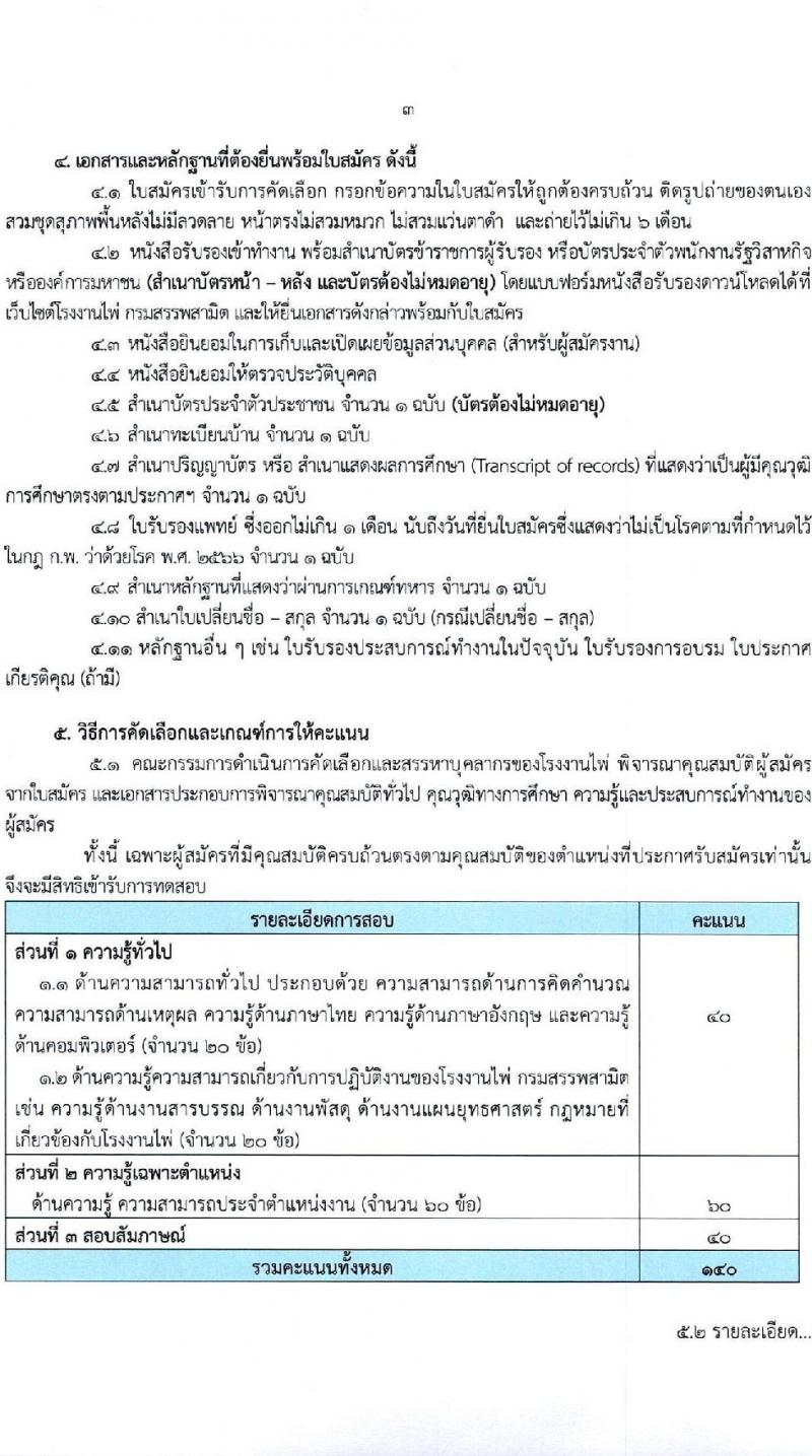 โรงงานไพ่ กรมสรรพสามิต รับสมัครบุคคลเพื่อบรรจุและแต่งตั้งเป็นพนักงาน 7 ตำแหน่ง 11 อัตรา (วุฒิ ไม่ต่ำกว่า ป.ตรี) รับสมัครสอบทางอีเมล ตั้งแต่วันที่ 13 ก.พ. - 13 มี.ค. 2568 หน้าที่ 3