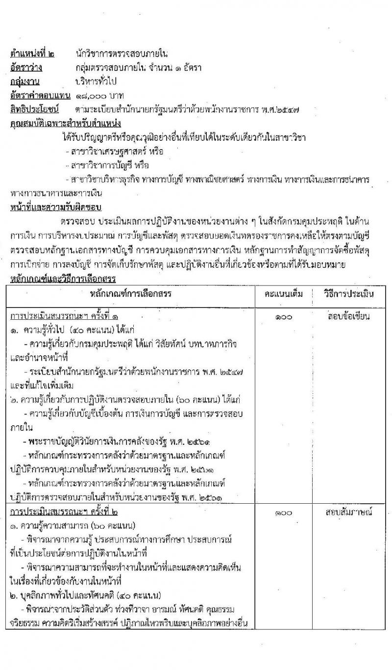 กรมคุมประพฤติ รับสมัครบุคคลเพื่อเลือกสรรเป็นพนักงานราชการ 5 ตำแหน่ง 64 อัตรา (วุฒิ ปวช. ปวส. ป.ตรี) รับสมัครสอบทางอินเทอร์เน็ต ตั้งแต่วันที่ 18-26 ก.พ. 2568 หน้าที่ 9