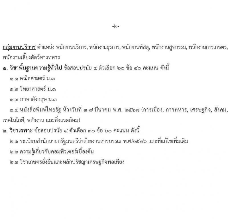 หน่วยบัญชาการทหารพัฒนา กองบัญชาการกองทัพไทย รับสมัครบุคคลเพื่อเลือกสรรเป็นพนักงานราชการ จำนวน 19 อัตรา (วุฒิ ม.3 ม.6 ปวช. ปวส. ป.ตรี) รับสมัครสอบทางอินเทอร์เน็ต ตั้งแต่วันที่ 20-24 ก.พ. 2568 หน้าที่ 20