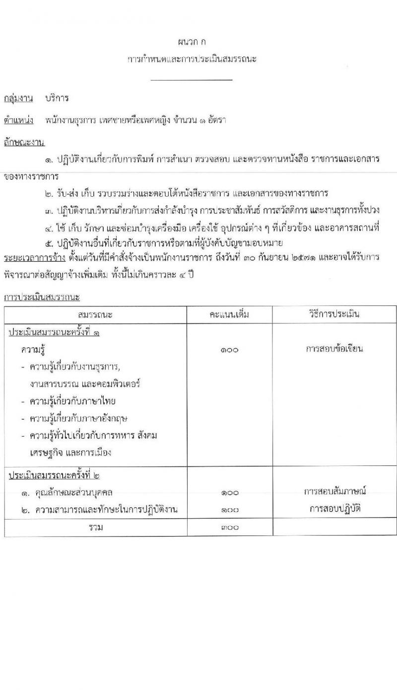 กองบัญชาการควบคุมการปฏิบัติทางอากาศ กองทัพอากาศ รับสมัครบุคคลเพื่อเลือกสรรเป็นพนักงานราชการ จำนวน 3 อัตรา (วุฒิ ม.ต้น ม.ปลาย ปวช.) รับสมัครสอบด้วยตนเอง ตั้งแต่วันที่ 24-28 ก.พ. 2568 หน้าที่ 7