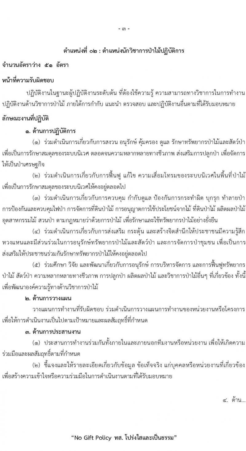 สำนักงานปลัดกระทรวงทรัพยากรธรรมชาติและสิ่งแวดล้อม รับสมัครสอบแข่งขันเพื่อบรรจุและแต่งตั้งบุคคลเข้ารับราชการ 8 ตำแหน่ง ครั้งแรก 72 อัตรา (วุฒิ ปวส.หรือเทียบเท่า ป.ตรี) รับสมัครสอบทางอินเทอร์เน็ต ตั้งแต่วันที่ 3-21 มี.ค. 2568 หน้าที่ 11