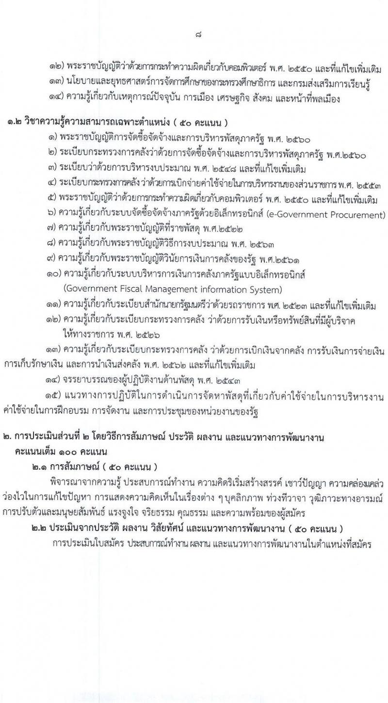 สำนักงานส่งเสริมการเรียนรู้ประจำจังหวัดมหาสารคาม รับสมัครบุคคลเพื่อเลือกสรรเป็นพนักงานราชการ 3 ตำแหน่ง 12 อัตรา (วุฒิ ปวส. ป.ตรี) รับสมัครสอบด้วยตนเอง ตั้งแต่วันที่ 3-7 มี.ค. 2568 หน้าที่ 8
