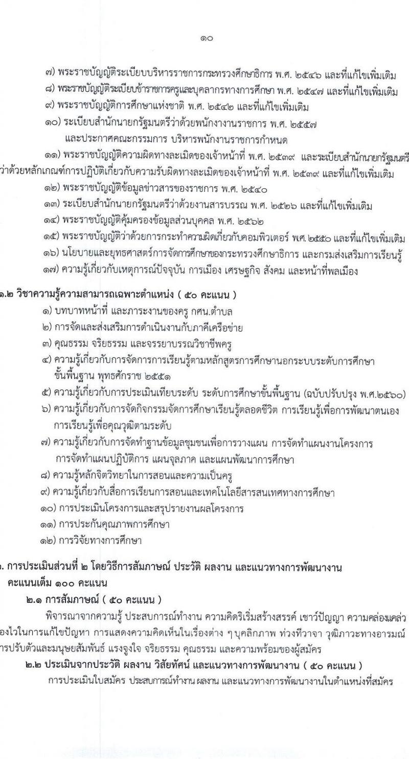 สำนักงานส่งเสริมการเรียนรู้ประจำจังหวัดมหาสารคาม รับสมัครบุคคลเพื่อเลือกสรรเป็นพนักงานราชการ 3 ตำแหน่ง 12 อัตรา (วุฒิ ปวส. ป.ตรี) รับสมัครสอบด้วยตนเอง ตั้งแต่วันที่ 3-7 มี.ค. 2568 หน้าที่ 10