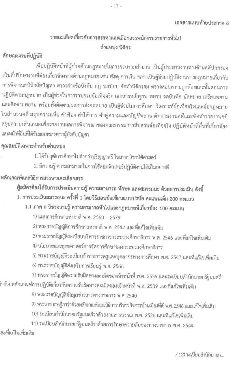 สำนังานส่งเสริมการเรียนรู้ประจำจังหวัดสกลนคร รับสมัครบุคคลเพื่อเลือกสรรเป็นพนักงานราชการ จำนวน 7 ตำแหน่ง 10 อัตรา (วุฒิ ป.ตรี) รับสมัครสอบด้วยตนเอง ตั้งแต่วันที่ 10-14 มี.ค. 2568 หน้าที่ 17