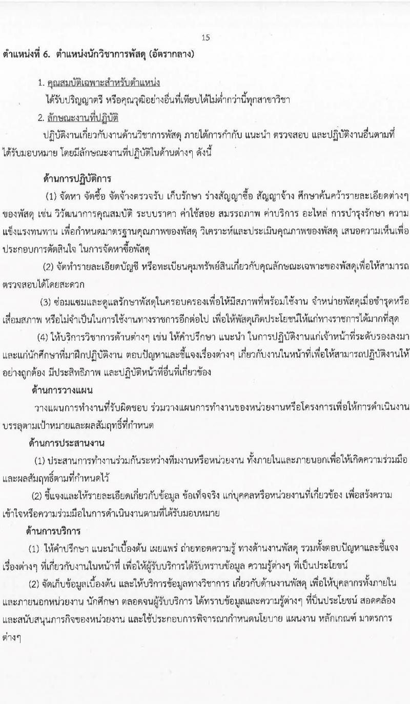 มหาวิทยาลัยสุโขทัยธรรมาธิราช รับสมัครบุคคลเพื่อบรรจุและแต่งตั้งเป็นพนักงาน จำนวน 125 อัตรา (วุฒิ ป.ตรี ป.โท) รับสมัครสอบทางอินเทอร์เน็ต ตั้งแต่วันที่ 14-28 มี.ค. 2568 หน้าที่ 15