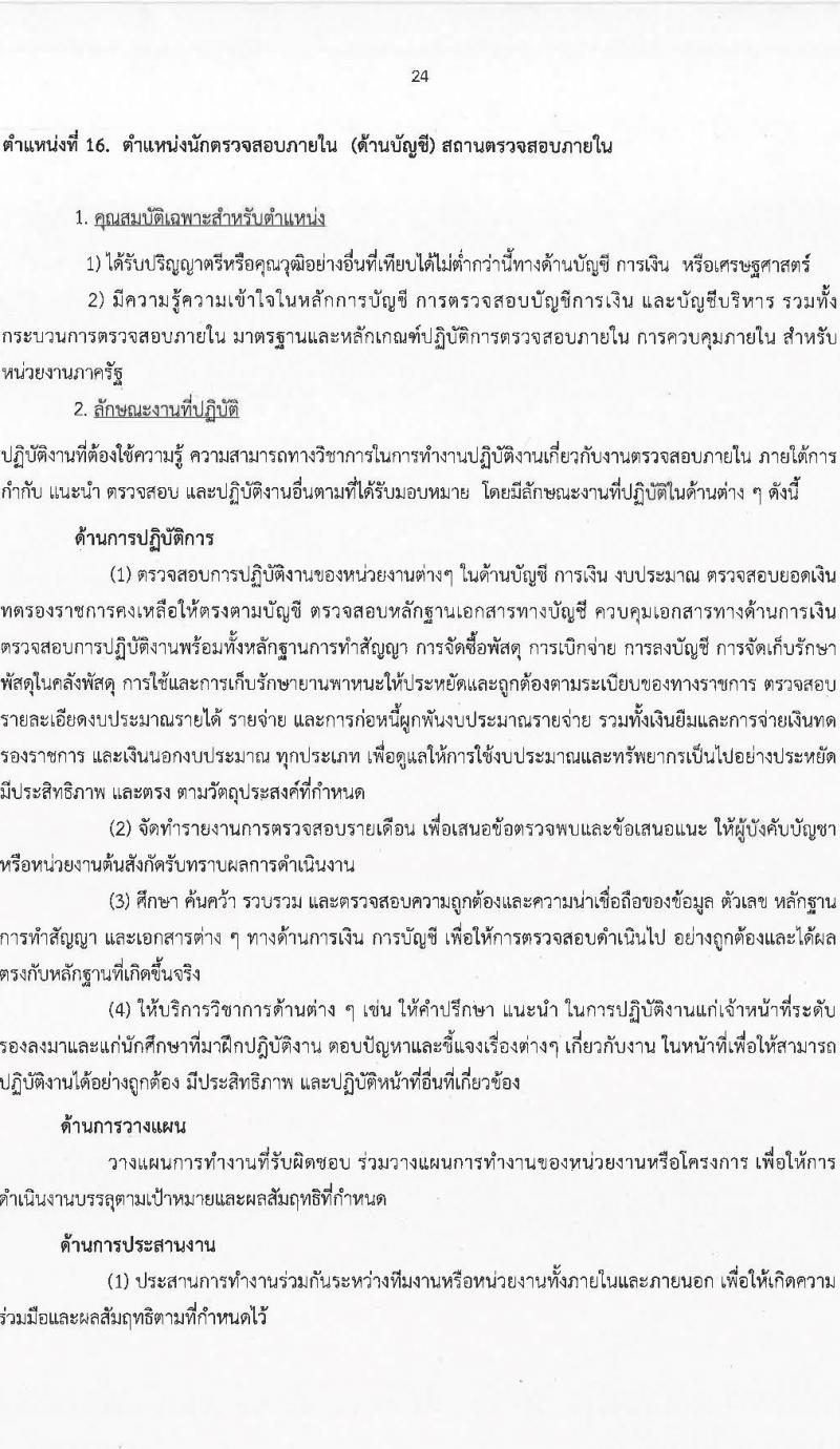 มหาวิทยาลัยสุโขทัยธรรมาธิราช รับสมัครบุคคลเพื่อบรรจุและแต่งตั้งเป็นพนักงาน จำนวน 125 อัตรา (วุฒิ ป.ตรี ป.โท) รับสมัครสอบทางอินเทอร์เน็ต ตั้งแต่วันที่ 14-28 มี.ค. 2568 หน้าที่ 24