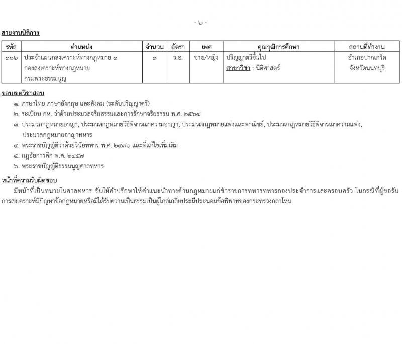 สำนักงานปลัดกระทรวงกลาโหม รับสมัครสอบแข่งขันเพื่อบรรจุและแต่งตั้งบุคคลเข้ารับราชการ ตำแหน่งนายทหารสัญญาบัตร ตำแหน่งนายทหารประทวน จำนวน 29 อัตรา (วุฒิ ม.ปลาย ปวช. ป.ตรี) รับสมัครสอบทางอินเทอร์เน็ต ตั้งแต่วันที่ 11 มี.ค. - 20 เม.ย. 2568 หน้าที่ 14
