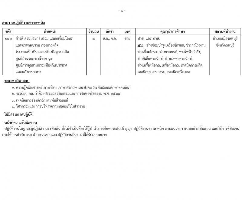 สำนักงานปลัดกระทรวงกลาโหม รับสมัครสอบแข่งขันเพื่อบรรจุและแต่งตั้งบุคคลเข้ารับราชการ ตำแหน่งนายทหารสัญญาบัตร ตำแหน่งนายทหารประทวน จำนวน 29 อัตรา (วุฒิ ม.ปลาย ปวช. ป.ตรี) รับสมัครสอบทางอินเทอร์เน็ต ตั้งแต่วันที่ 11 มี.ค. - 20 เม.ย. 2568 หน้าที่ 30