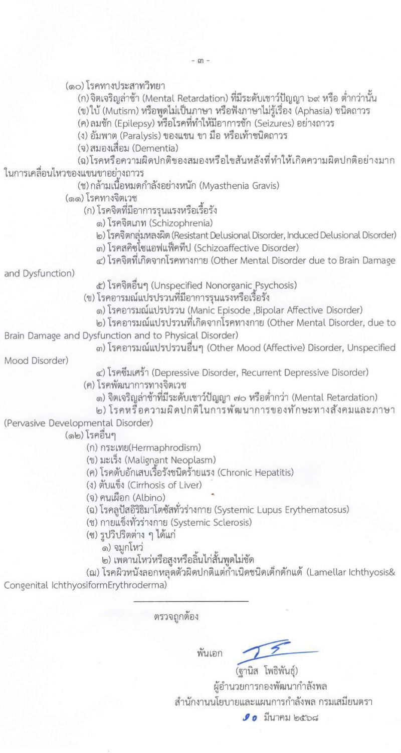 สำนักงานปลัดกระทรวงกลาโหม รับสมัครสอบแข่งขันเพื่อบรรจุและแต่งตั้งบุคคลเข้ารับราชการ ตำแหน่งนายทหารสัญญาบัตร ตำแหน่งนายทหารประทวน จำนวน 29 อัตรา (วุฒิ ม.ปลาย ปวช. ป.ตรี) รับสมัครสอบทางอินเทอร์เน็ต ตั้งแต่วันที่ 11 มี.ค. - 20 เม.ย. 2568 หน้าที่ 37